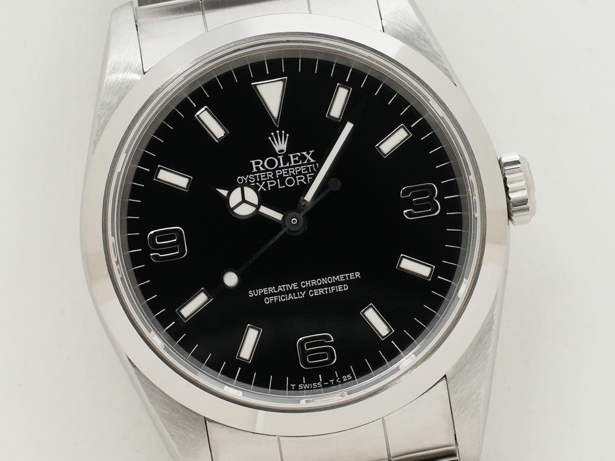 ロレックス エクスプローラーⅠ Ref.14270 SS ブラック文字盤 中古 sesqo73g
