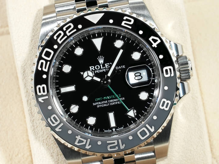 ロレックス GMTマスターII Ref.126710GRNR ステンレススチール ブラック文字盤 ジュビリーブレスレット