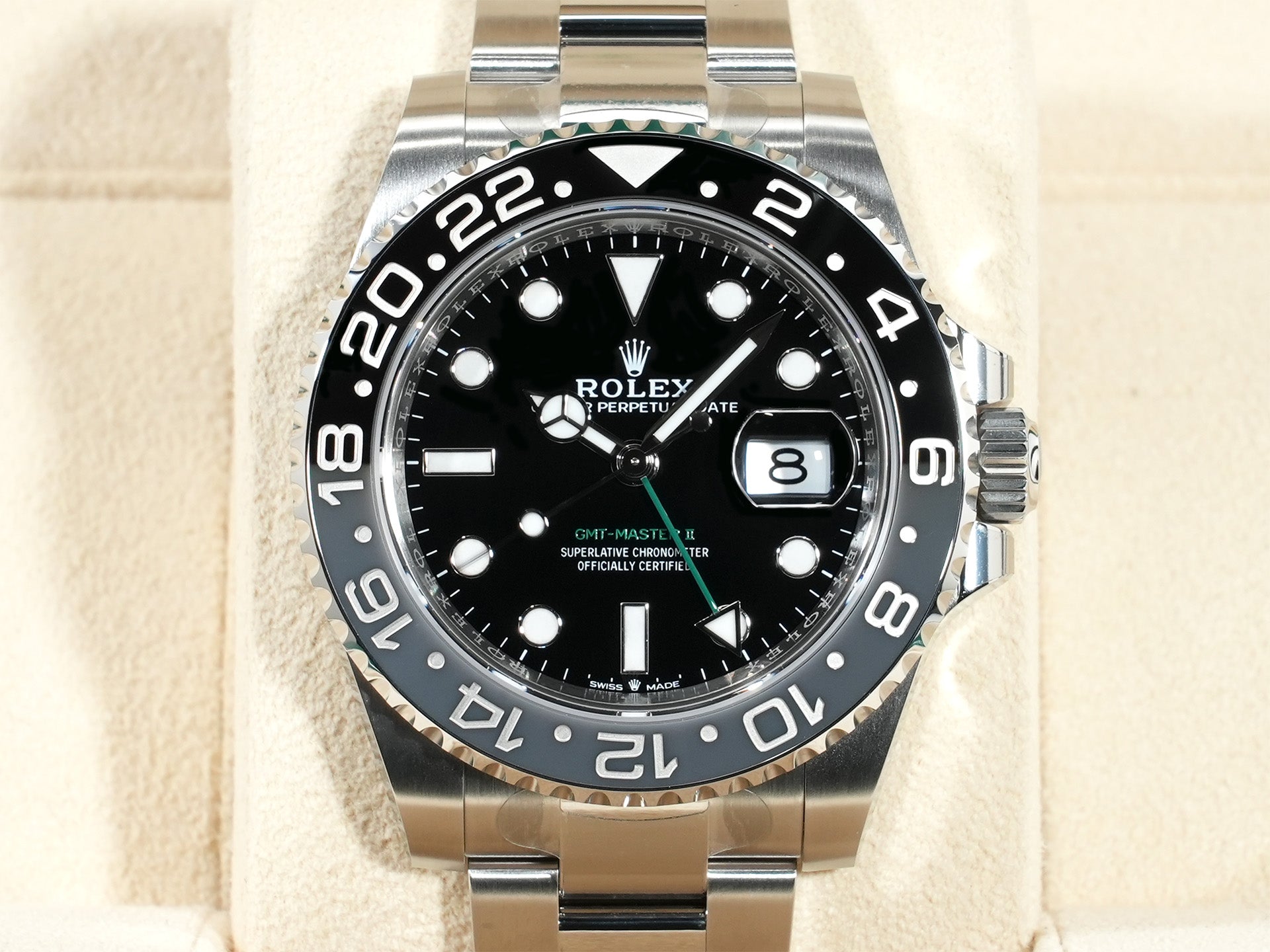 ロレックス GMTマスターII Ref.126710GRNR ステンレススチール ブラック文字盤 オイスターブレスレット
