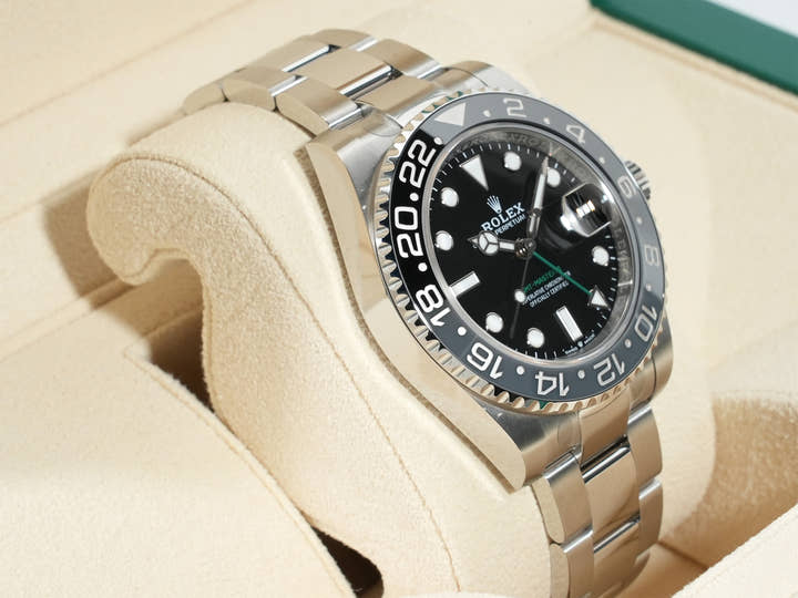 ロレックス GMTマスターII Ref.126710GRNR ステンレススチール ブラック文字盤 オイスターブレスレット