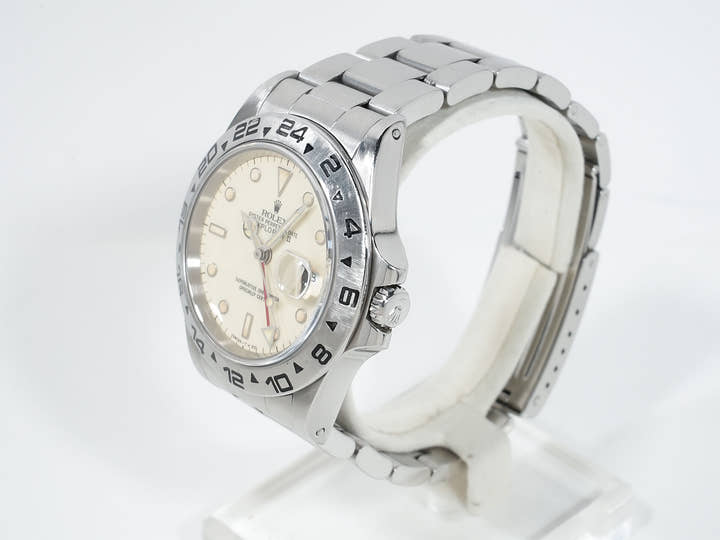 ロレックス エクスプローラーII Ref.16550 ステンレススチール アイボリー文字盤