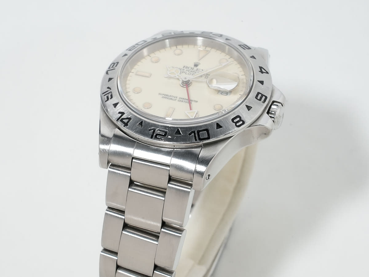 ロレックス エクスプローラーII Ref.16550 SS アイボリー文字盤 中古 9q5wv78v