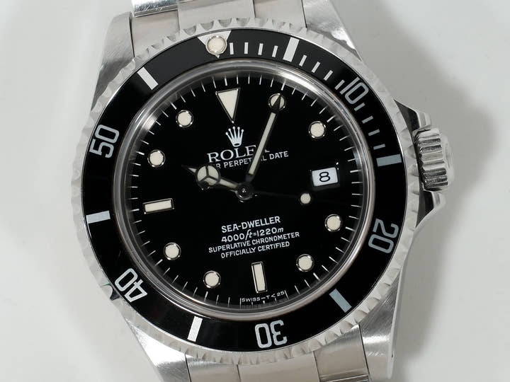 ロレックス シードゥエラー Ref.16600 ステンレススチール ブラック文字盤
