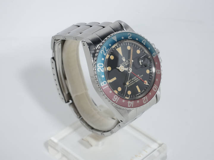 ロレックス GMTマスター Ref.1675M ステンレススチール ブラック文字盤 中古 4g3spmt2 オイスターブレスレット