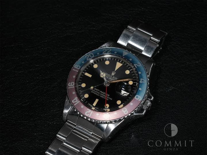 ロレックス GMTマスター Ref.1675M ステンレススチール ブラック文字盤 中古 4g3spmt2 オイスターブレスレット