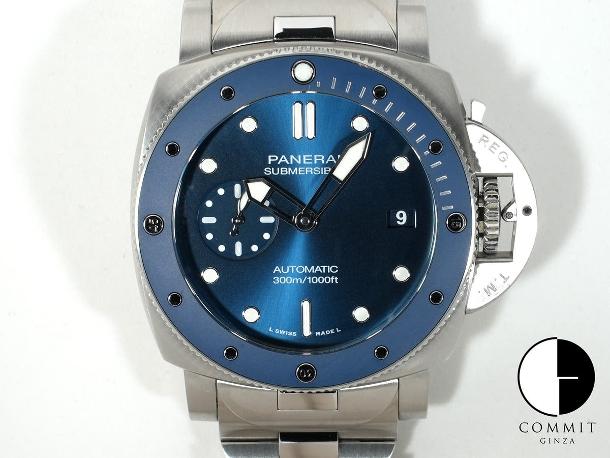 パネライ サブマーシブル ブルー ノッテ Ref.PAM01068 SS/CE ブルー文字盤 中古 z3nvca4i