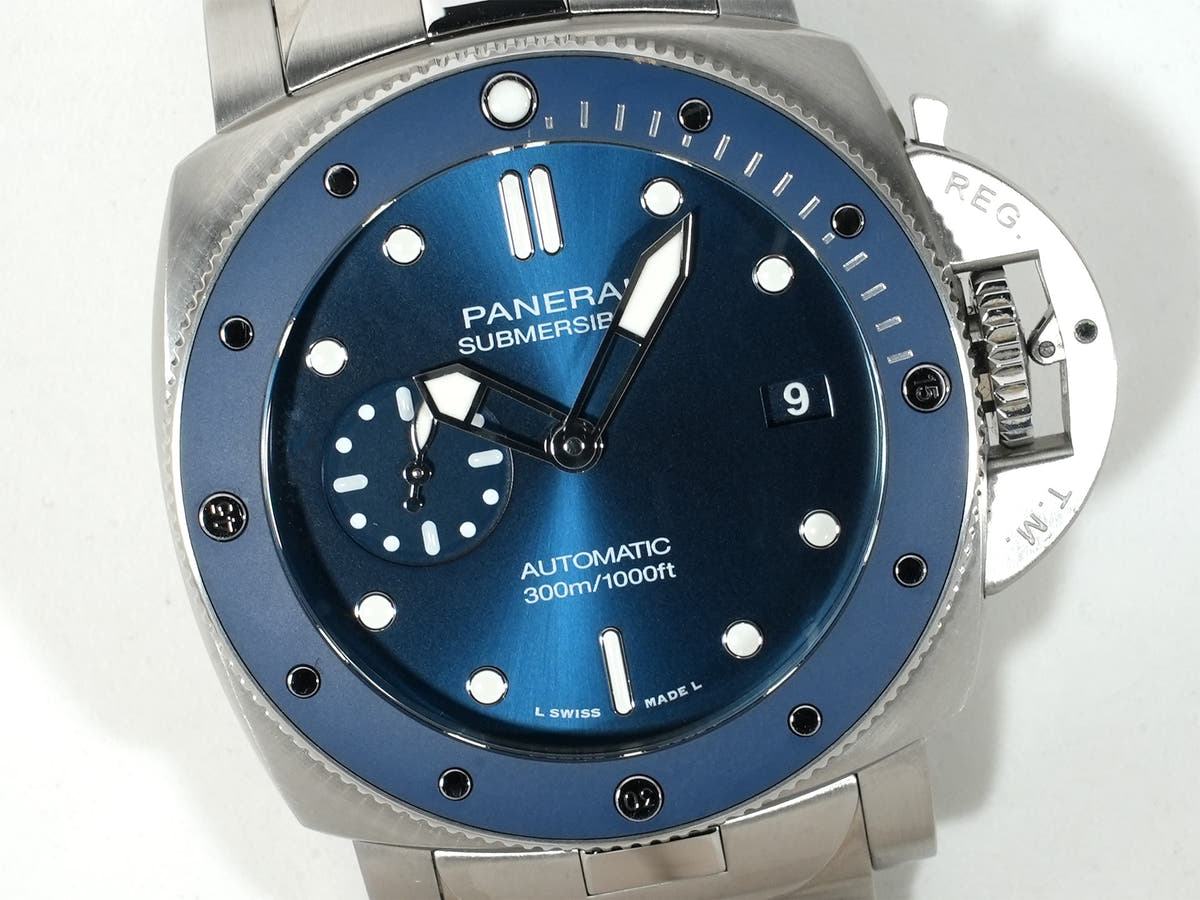 パネライ サブマーシブル ブルー ノッテ Ref.PAM01068 SS/CE ブルー文字盤 中古 z3nvca4i