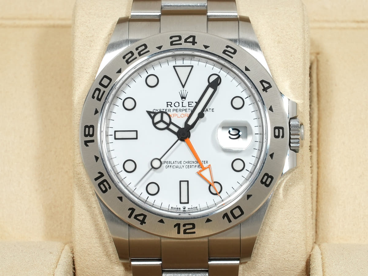 ロレックス エクスプローラーII Ref.226570 SS ホワイト文字盤 美中古 qsfkhmjq