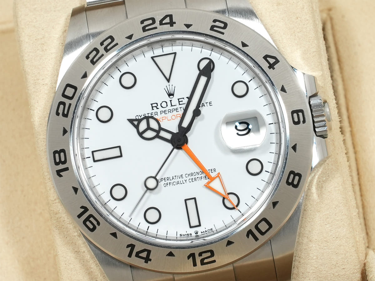 ロレックス エクスプローラーII Ref.226570 SS ホワイト文字盤 美中古 qsfkhmjq