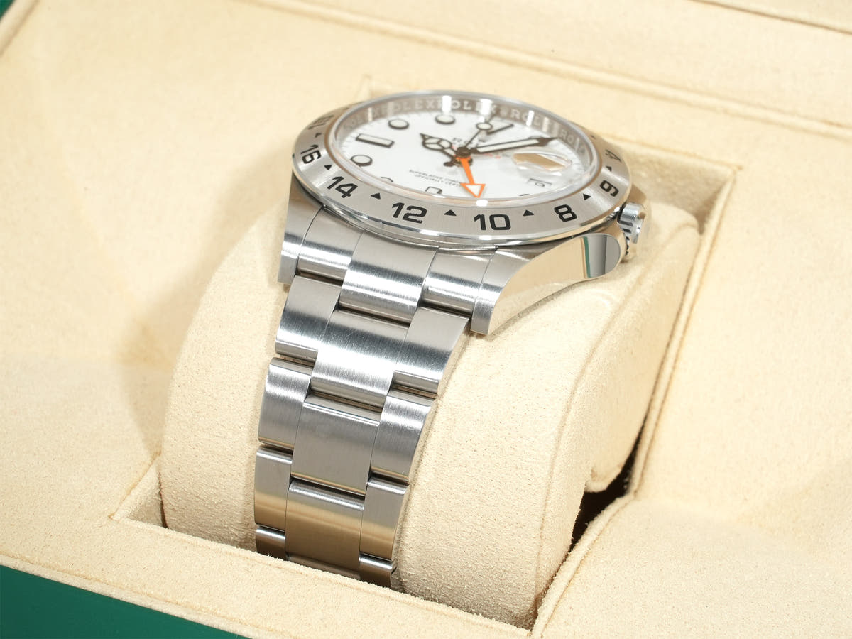 ロレックス エクスプローラーII Ref.226570 SS ホワイト文字盤 美中古 qsfkhmjq