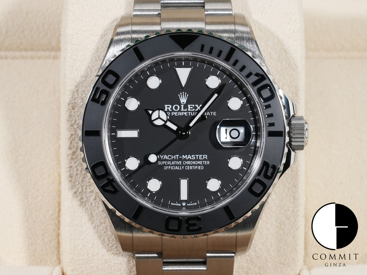 ロレックス ヨットマスター42 Ref.226627 RLX TI ブラック文字盤 未使用 oah2qwc8