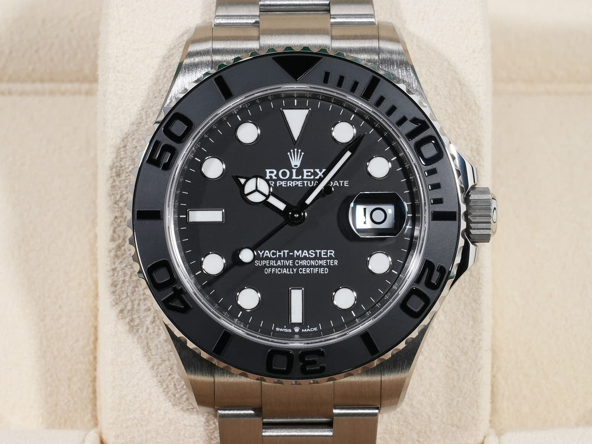 ロレックス ヨットマスター42 Ref.226627 RLX TI ブラック文字盤 未使用 oah2qwc8