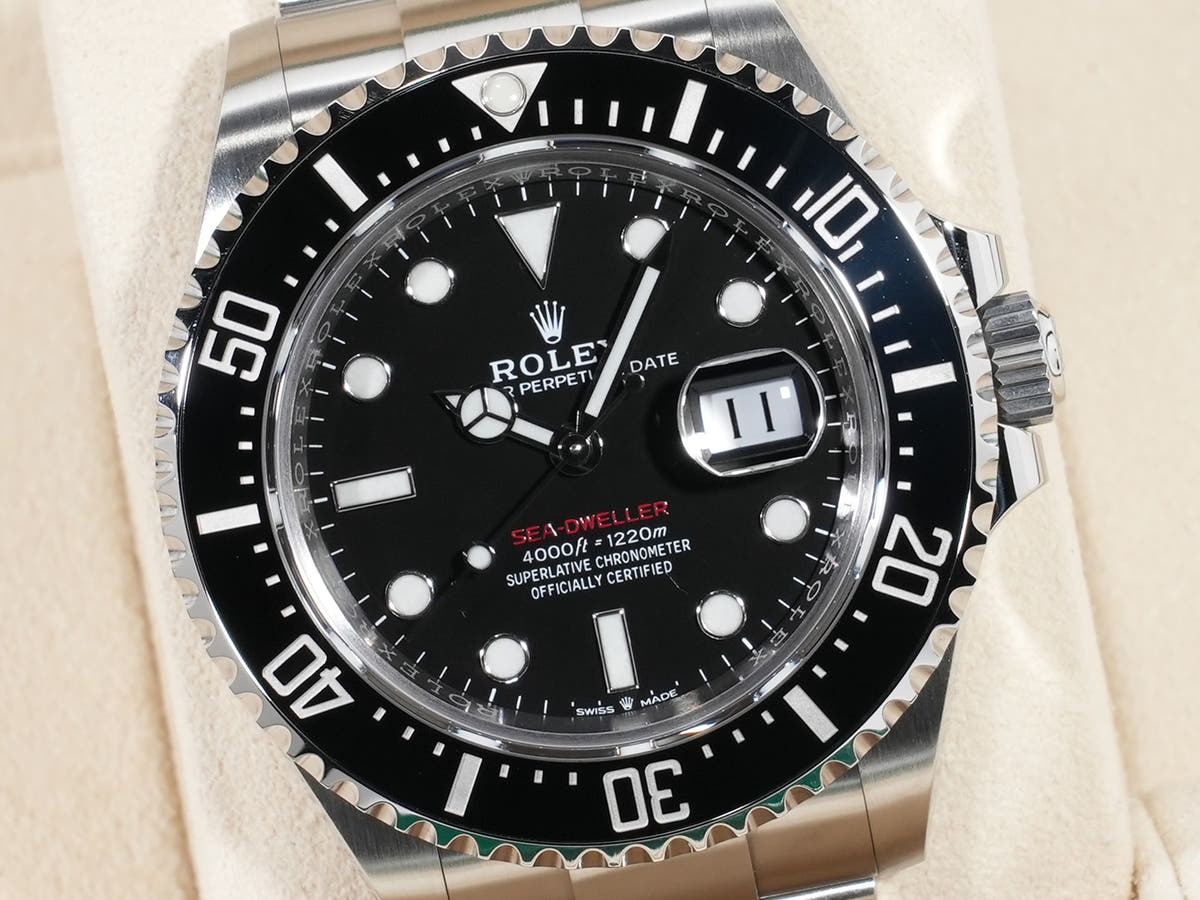 ロレックス シードゥエラー Ref.126600 SS ブラック文字盤 美品 rexy85du