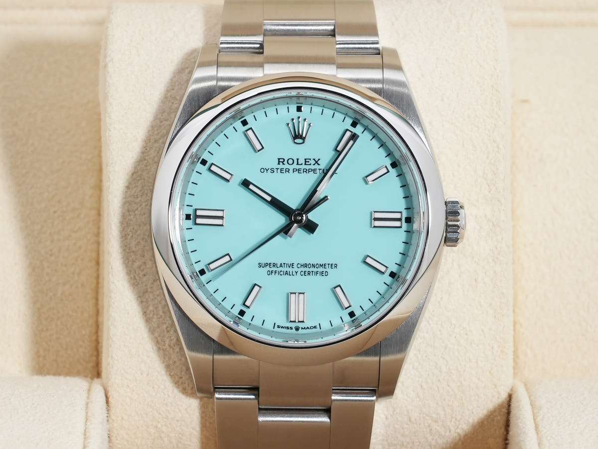 ロレックス オイスターパーペチュアル36 Ref.126000 SS ターコイズ文字盤 中古 svxkvfvn