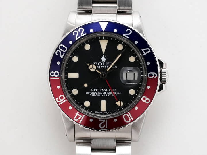 ロレックス GMTマスター Ref.1675 ステンレススチール ブラック文字盤 オイスターブレスレット