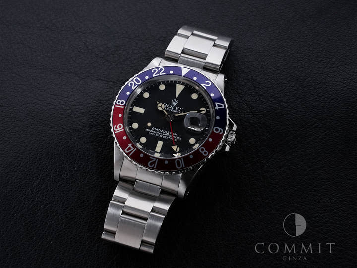 ロレックス GMTマスター Ref.1675 ステンレススチール ブラック文字盤 オイスターブレスレット