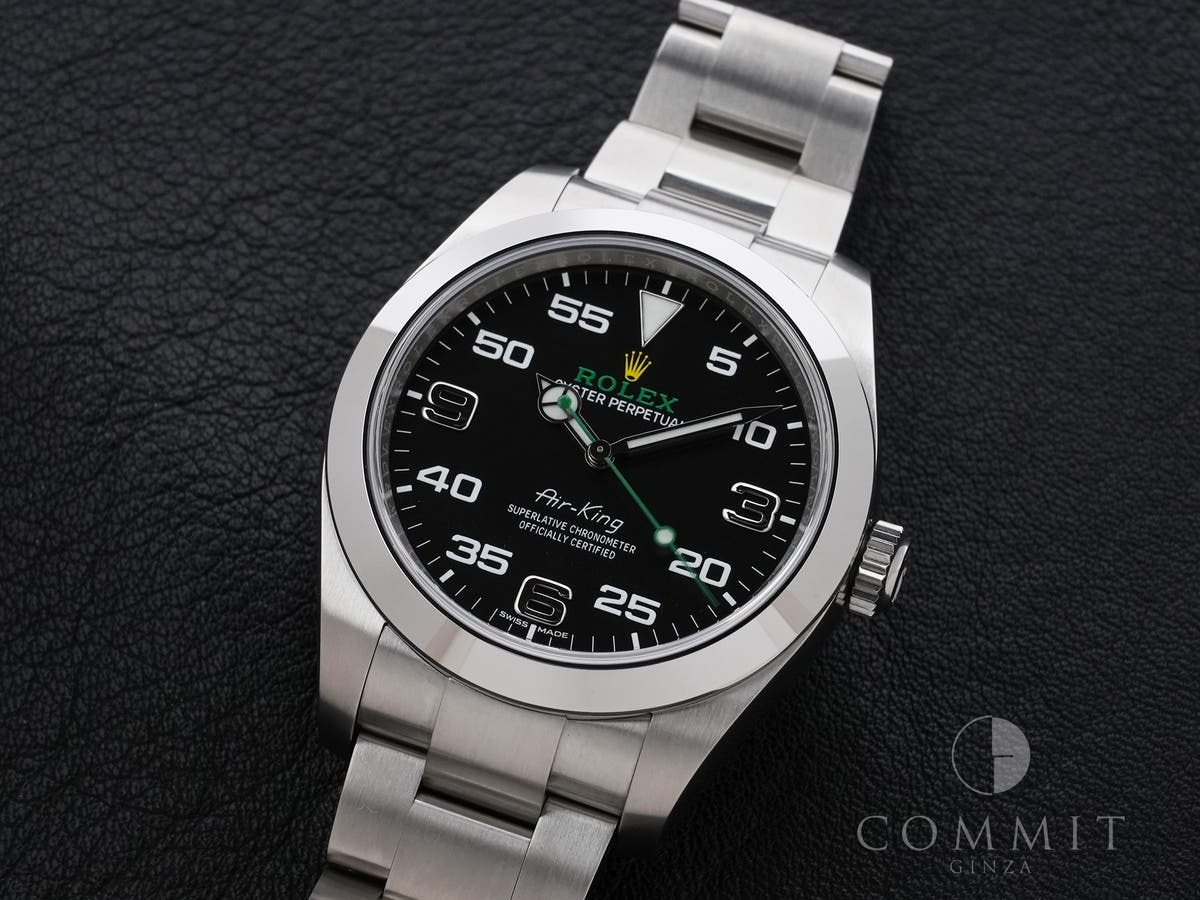 ロレックス エアキング Ref.116900 SS ブラック文字盤 美中古 h3nauk7c