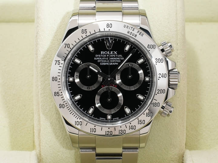 ロレックス デイトナ Ref.116520 ステンレススチール ブラック文字盤