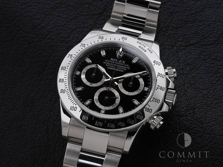 ロレックス デイトナ Ref.116520 ステンレススチール ブラック文字盤