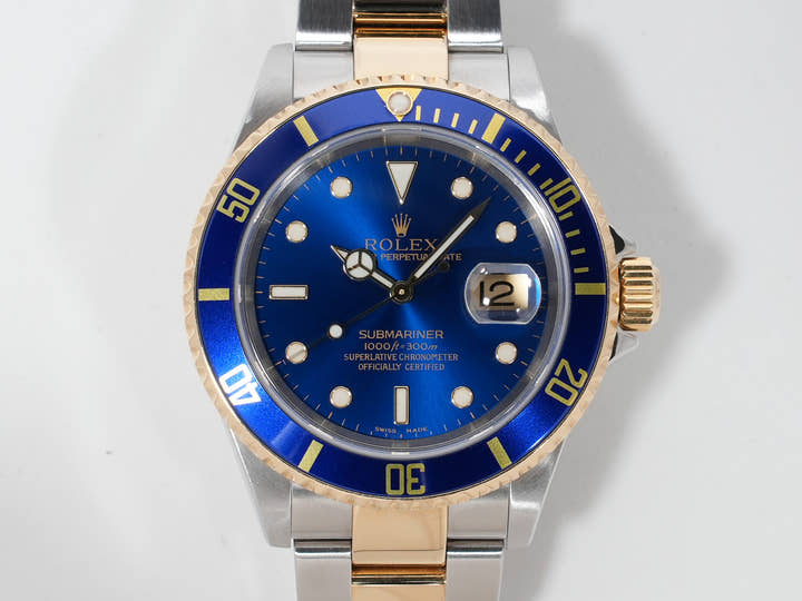 Rolex Submariner Date Ref.16613 SS/YG Blue Dial Used wedf3sfb