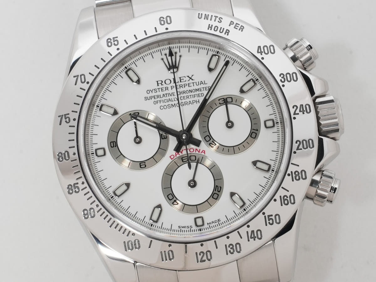 ロレックス デイトナ Ref.116520 SS ホワイト文字盤 中古 ks325pk2