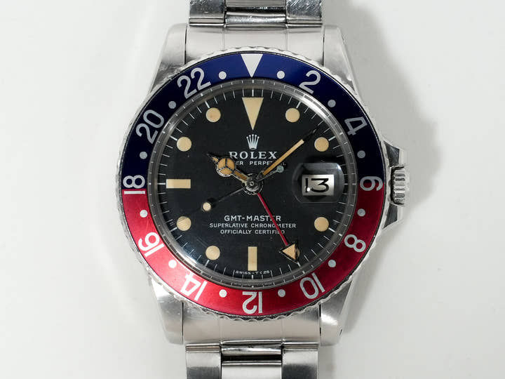 ロレックス GMTマスター Ref.1675 ステンレススチール ブラック文字盤 オイスターブレスレット