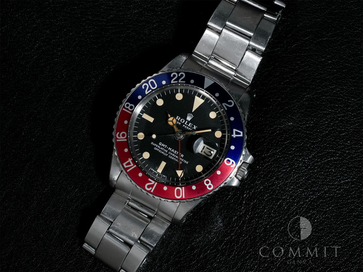 Rolex GMT Master Ref.1675 SS Black Dial Used 9w95fm6z