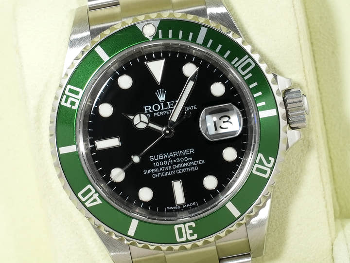 ロレックス サブマリーナー デイト Ref.16610LV ステンレススチール ブラック文字盤 中古 gjdz66v7