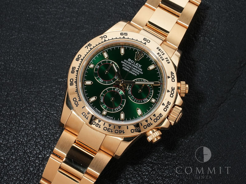 ロレックス デイトナ Ref.116508 18KYG グリーン文字盤 中古 yn3bdpbo