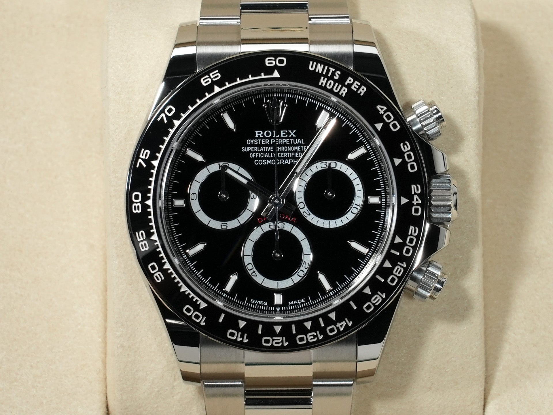 ロレックス デイトナ Ref.126500LN SS ブラック文字盤 未使用 qrnso7yw