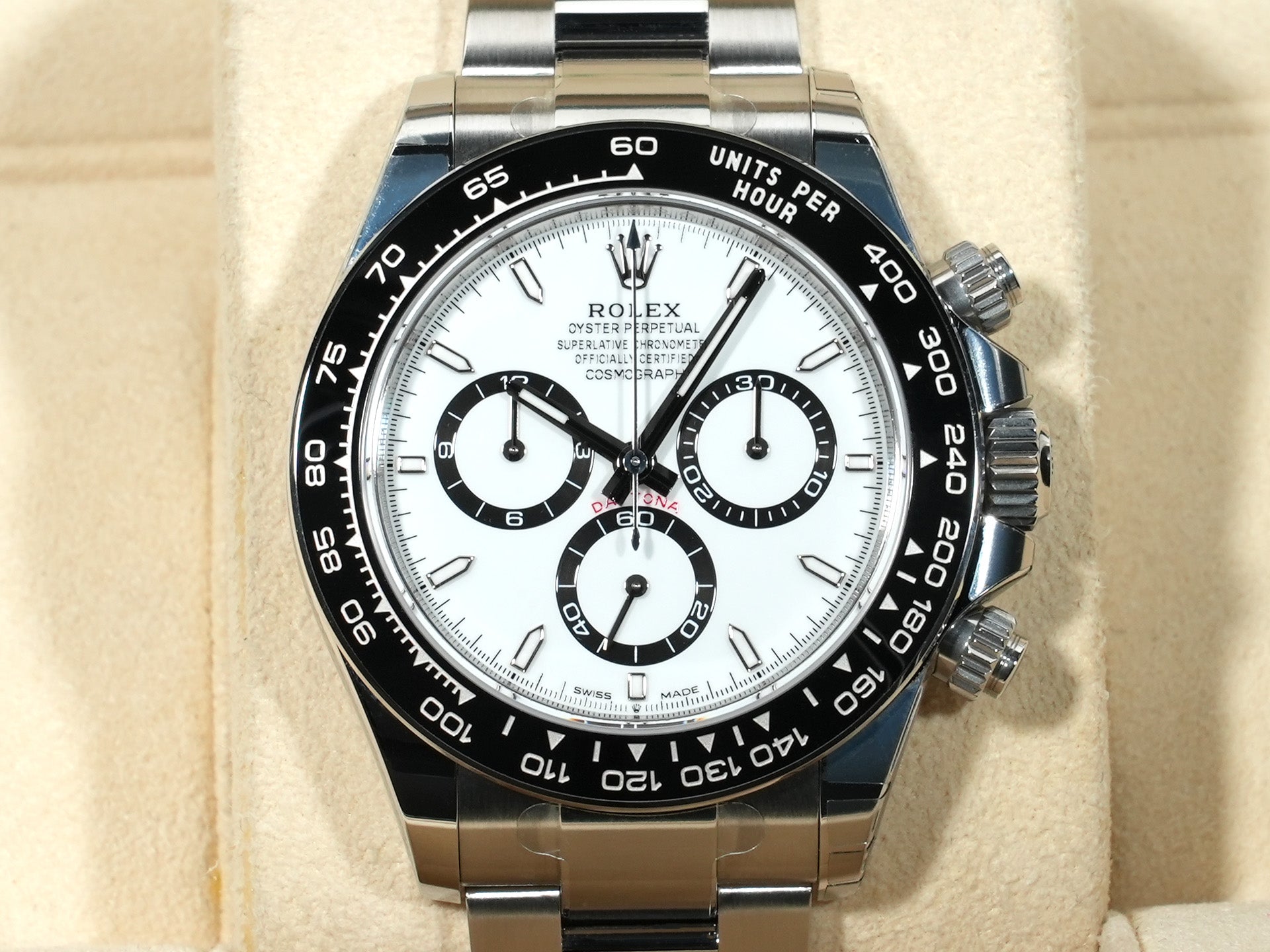 ロレックス デイトナ Ref.126500LN SS ホワイト文字盤 未使用 9pbhyocv