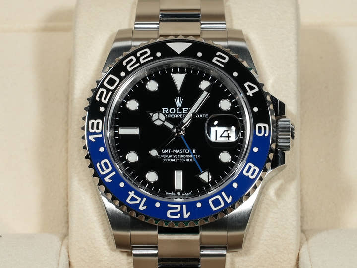 ロレックス GMTマスターII Ref.126710BLNR ステンレススチール ブラック文字盤 オイスターブレスレット