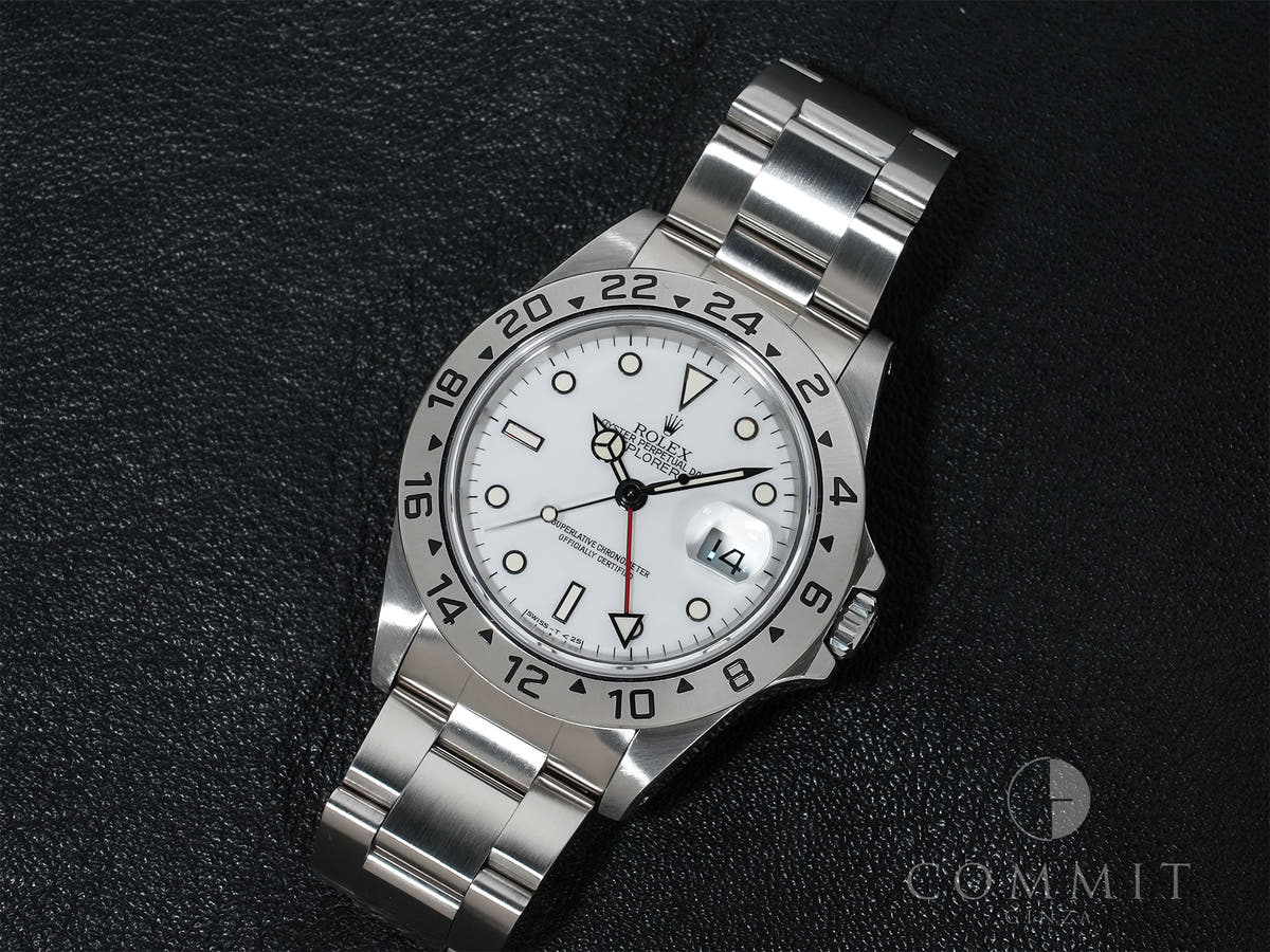Rolex Explorer II Ref.16570 SS White Dial Used rzhq6gju