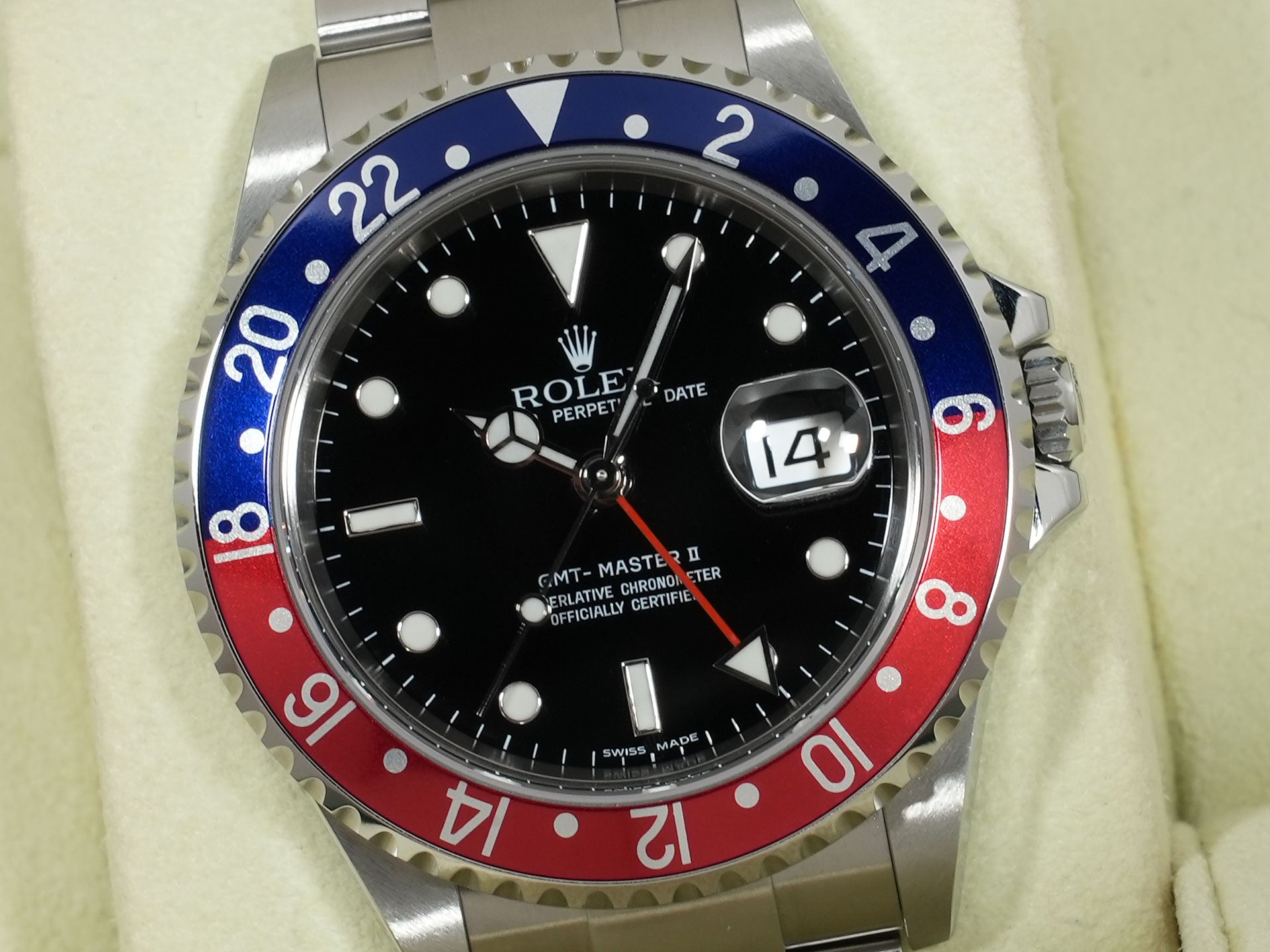 ロレックス GMTマスターII Ref.16710 SS ブラック文字盤 オイスターブレスレット 中古 bsmcyxmn