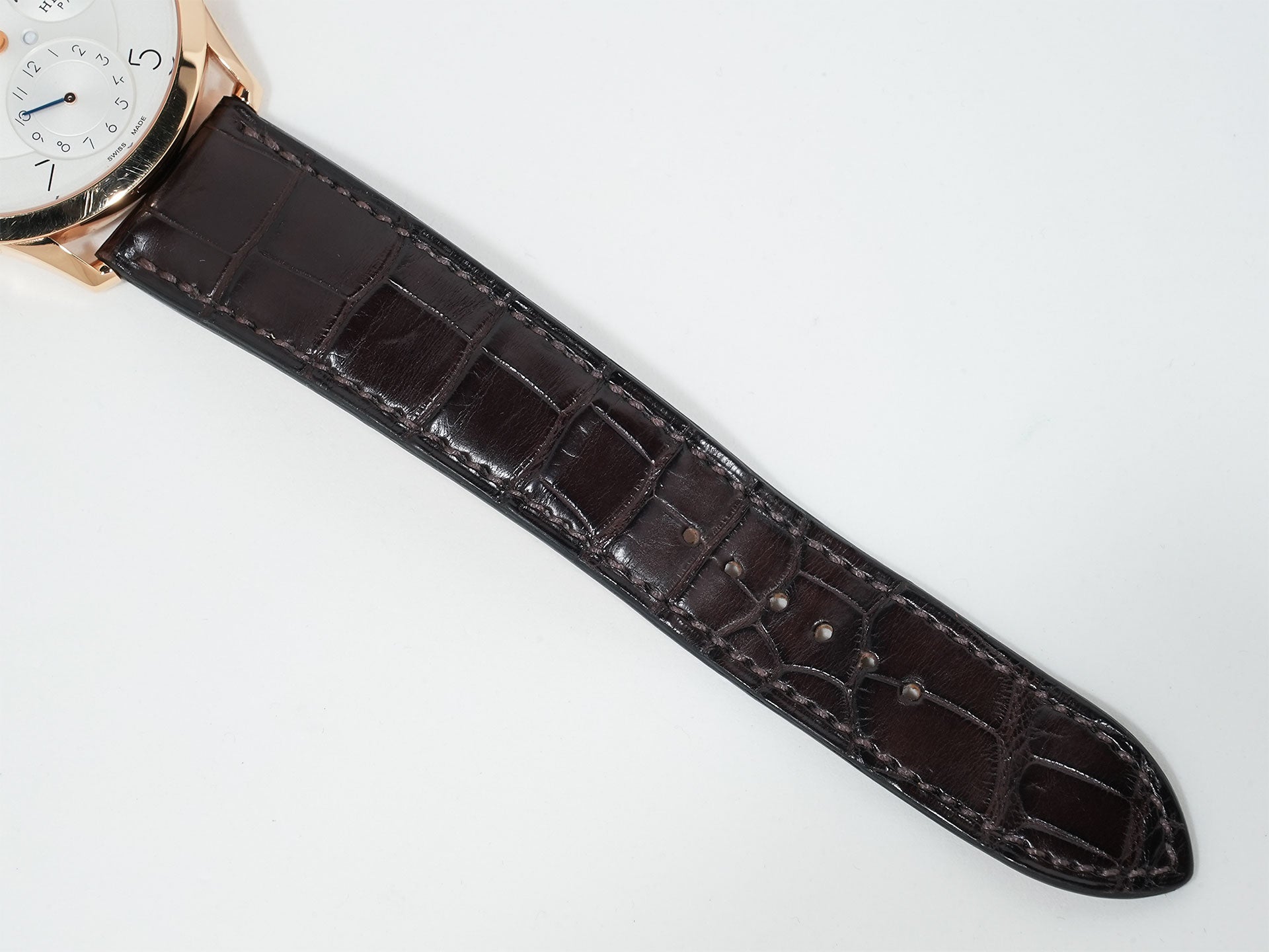 エルメス スリム ドゥ エルメス パーペチュアルカレンダー Ref.CA3.870 18KPG シルバー文字盤 中古 75e8jpry