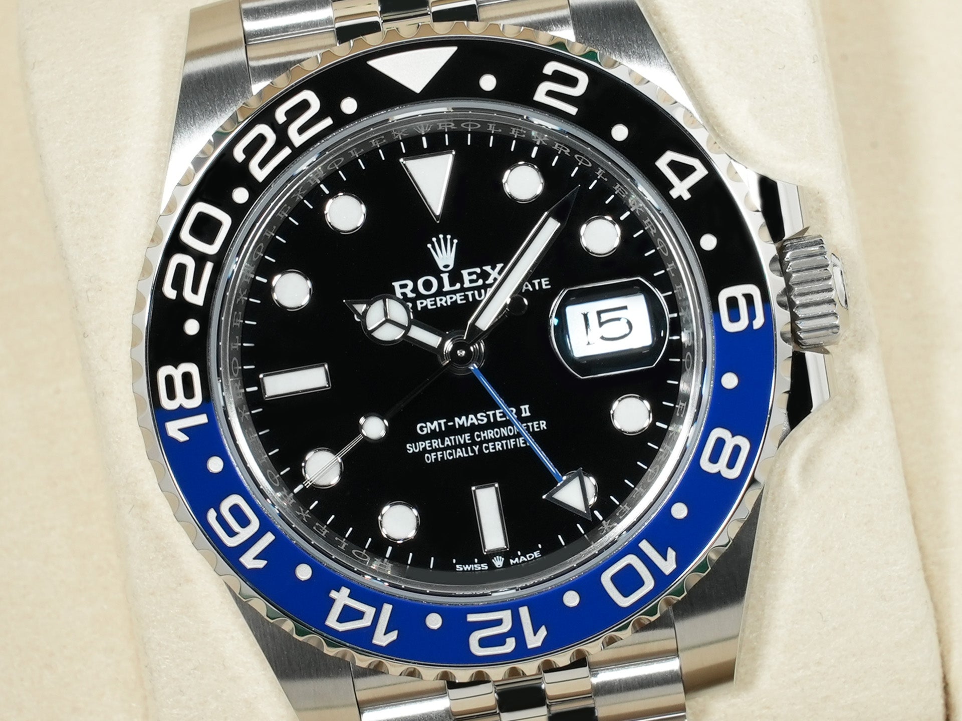 ロレックス GMTマスターII Ref.126710BLNR SS ブラック文字盤 ジュビリーブレスレット 未使用 8h4h9k89