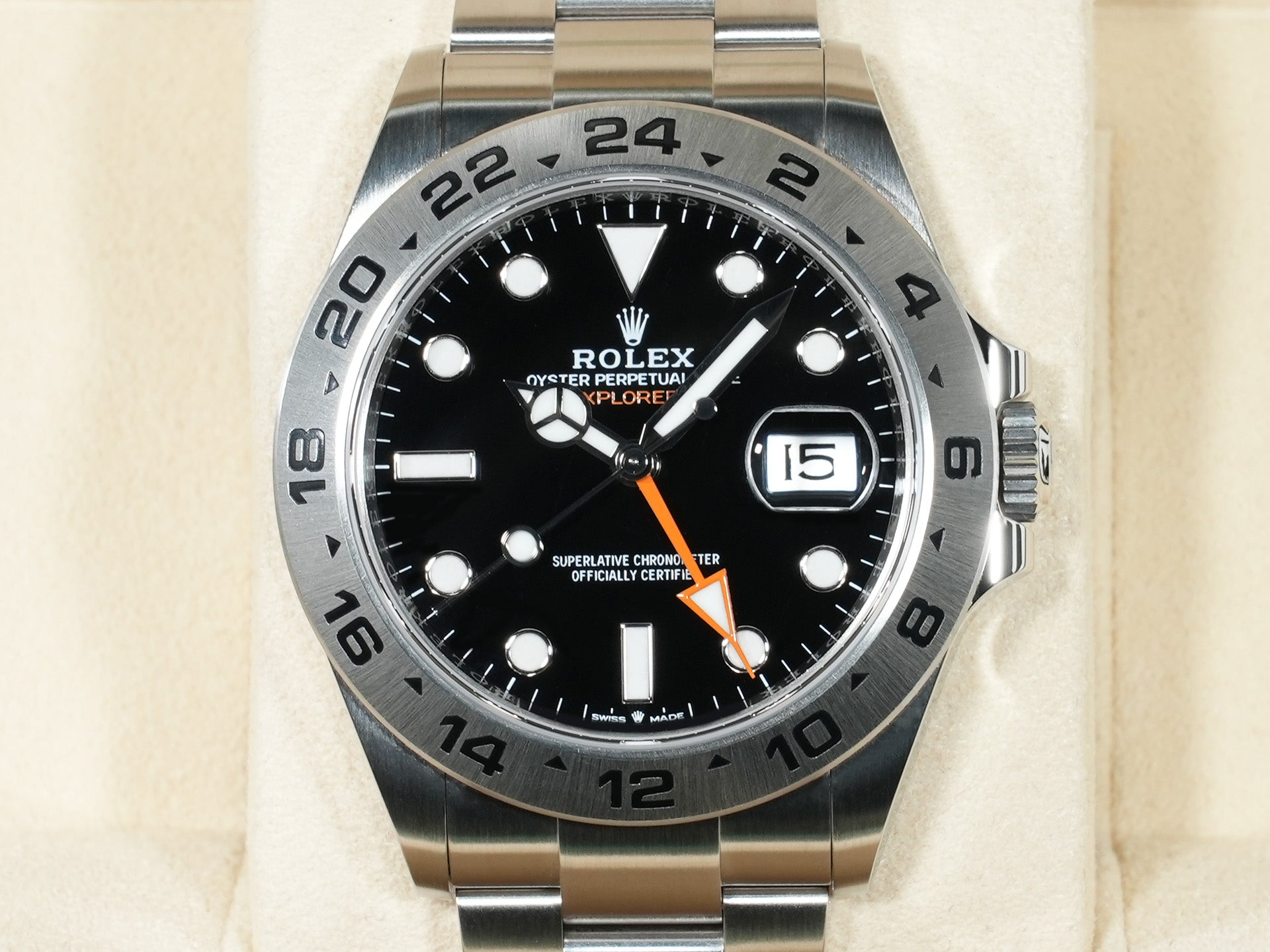 ロレックス エクスプローラーII Ref.226570 SS ブラック文字盤 美品 n849exsi