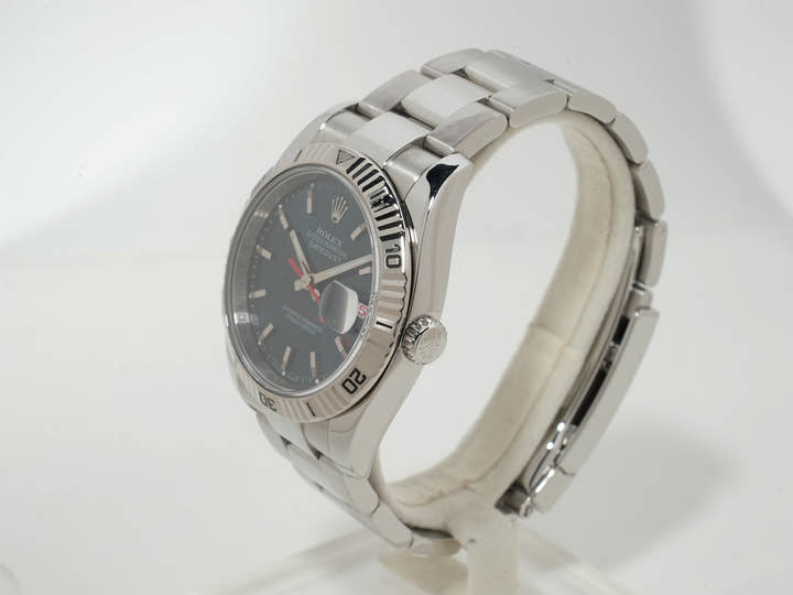 Rolex Datejust Turn-O-Graph Ref.116264 SS/WG Blue Dial Oyster Bracelet Used 5huygqmv