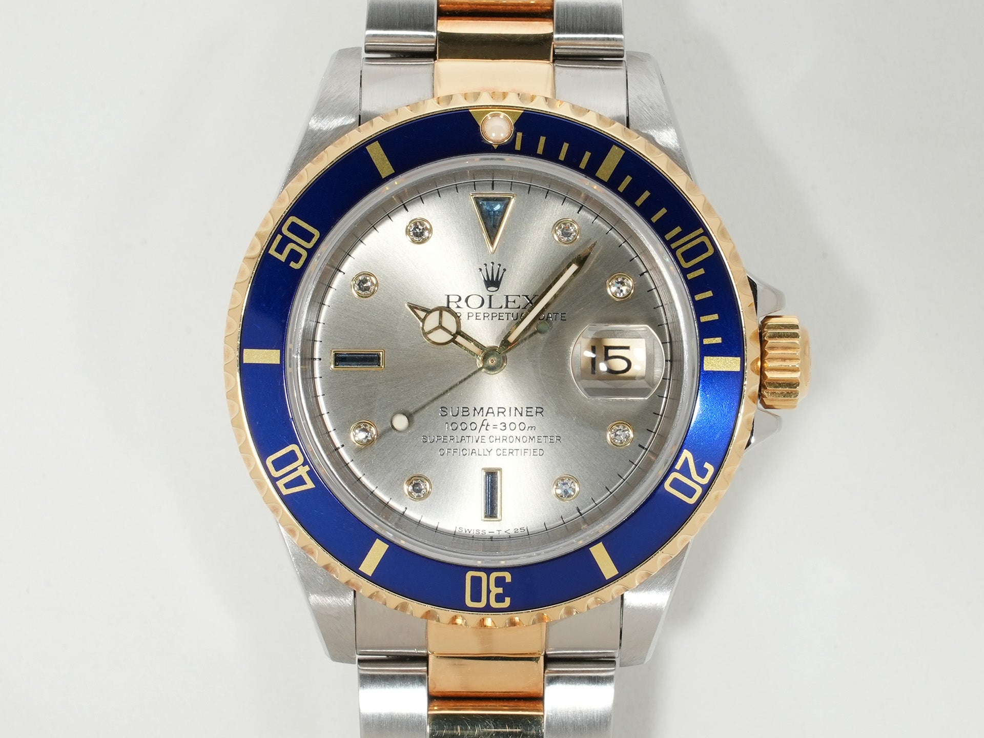 ロレックス サブマリーナー デイト Ref.16613SG SS/YG グレー文字盤 中古 mwmds8zd
