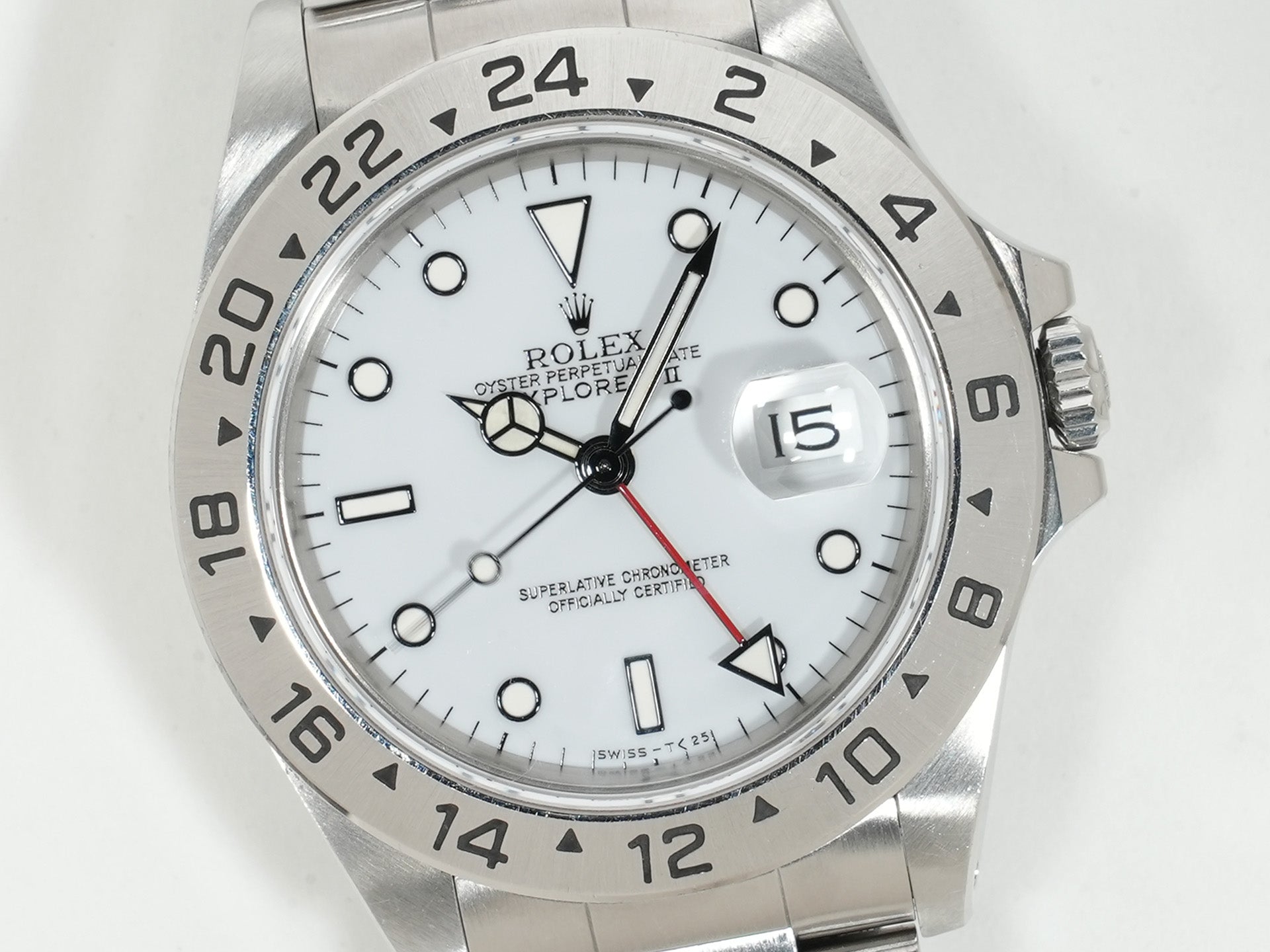 ロレックス エクスプローラーII 16570 ホワイト b6doq6c6 中古