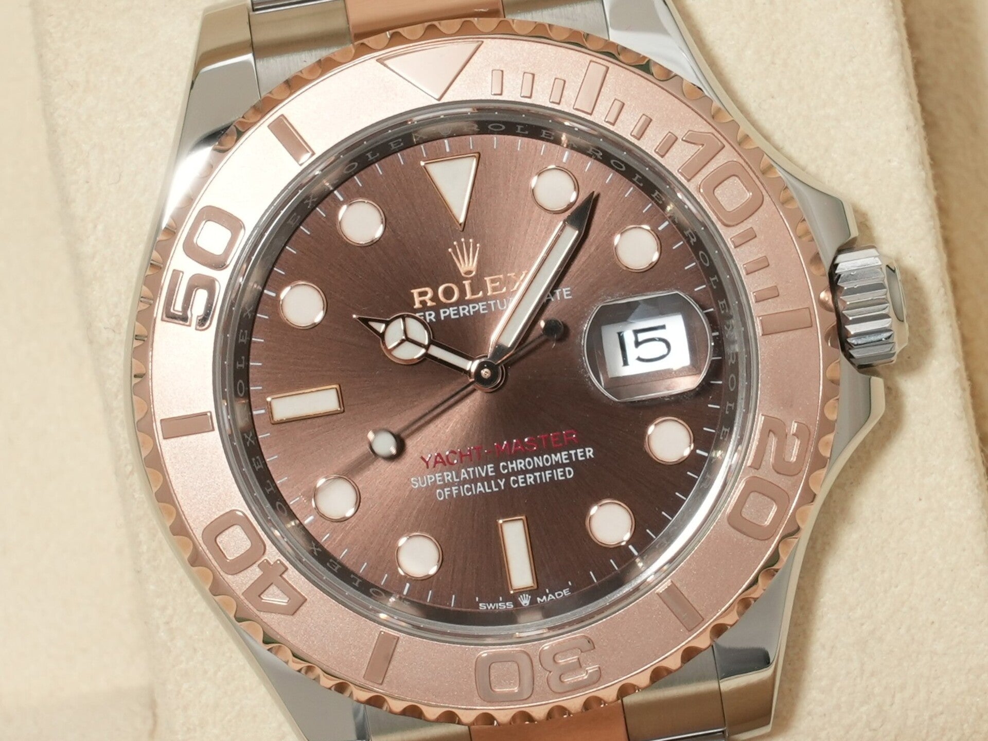 ロレックス ヨットマスター40 Ref.126621 SS/ERG チョコレート文字盤 美中古 vv9nud6x
