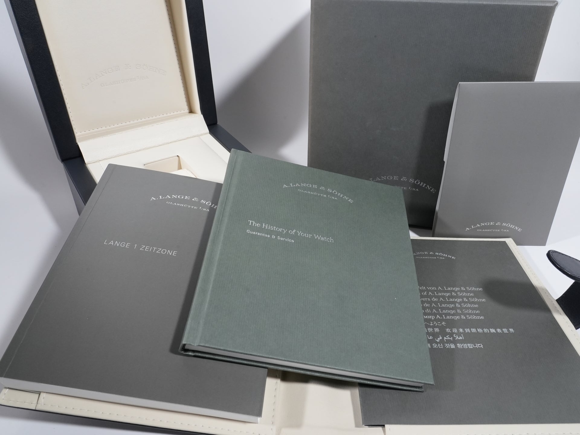 A.ランゲ＆ゾーネ ランゲ1 タイムゾーン Ref.116.032 18KPG シルバー文字盤 中古 44gphqkt