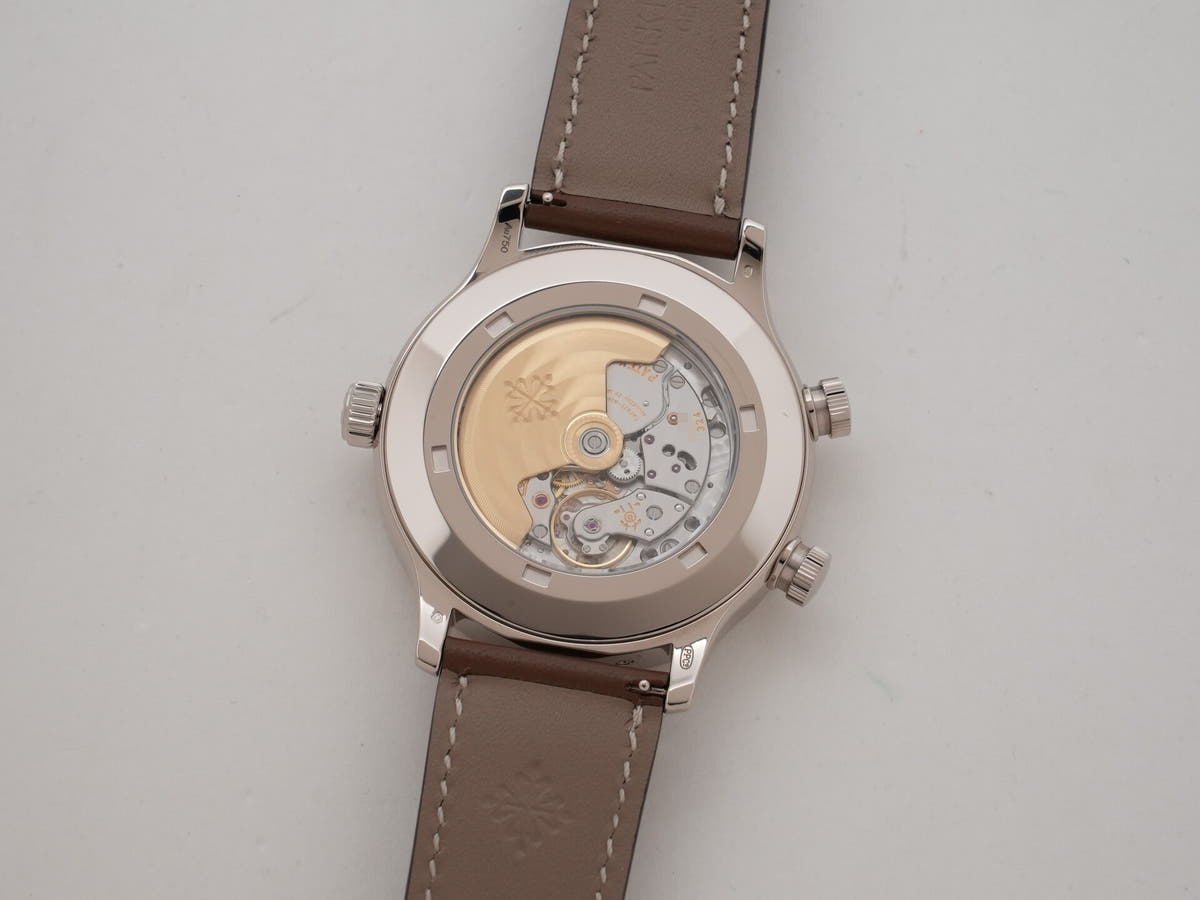 パテックフィリップ カラトラバ パイロット トラベルタイム Ref.5524G-001 18KWG ブルー文字盤 美品 5isd7amp