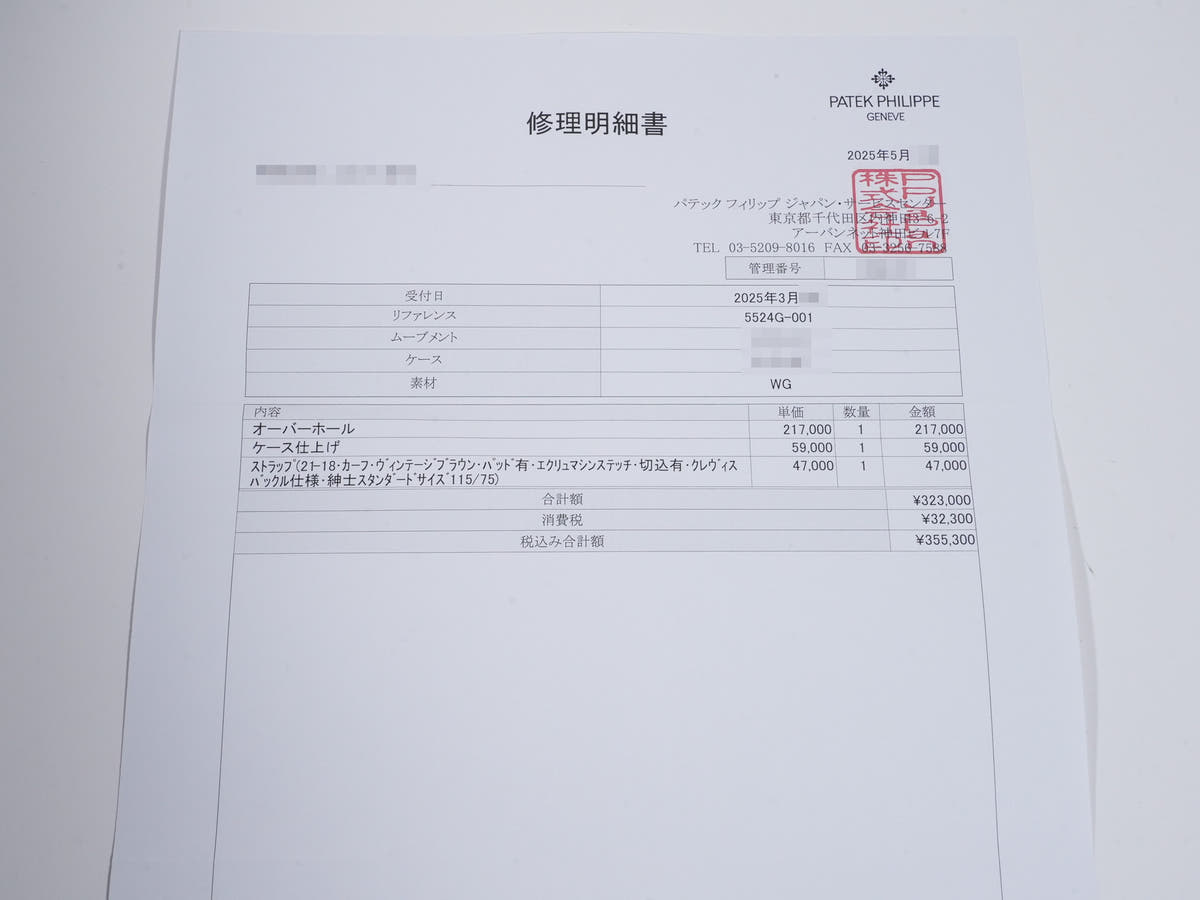 パテックフィリップ カラトラバ パイロット トラベルタイム Ref.5524G-001 18KWG ブルー文字盤 美品 5isd7amp