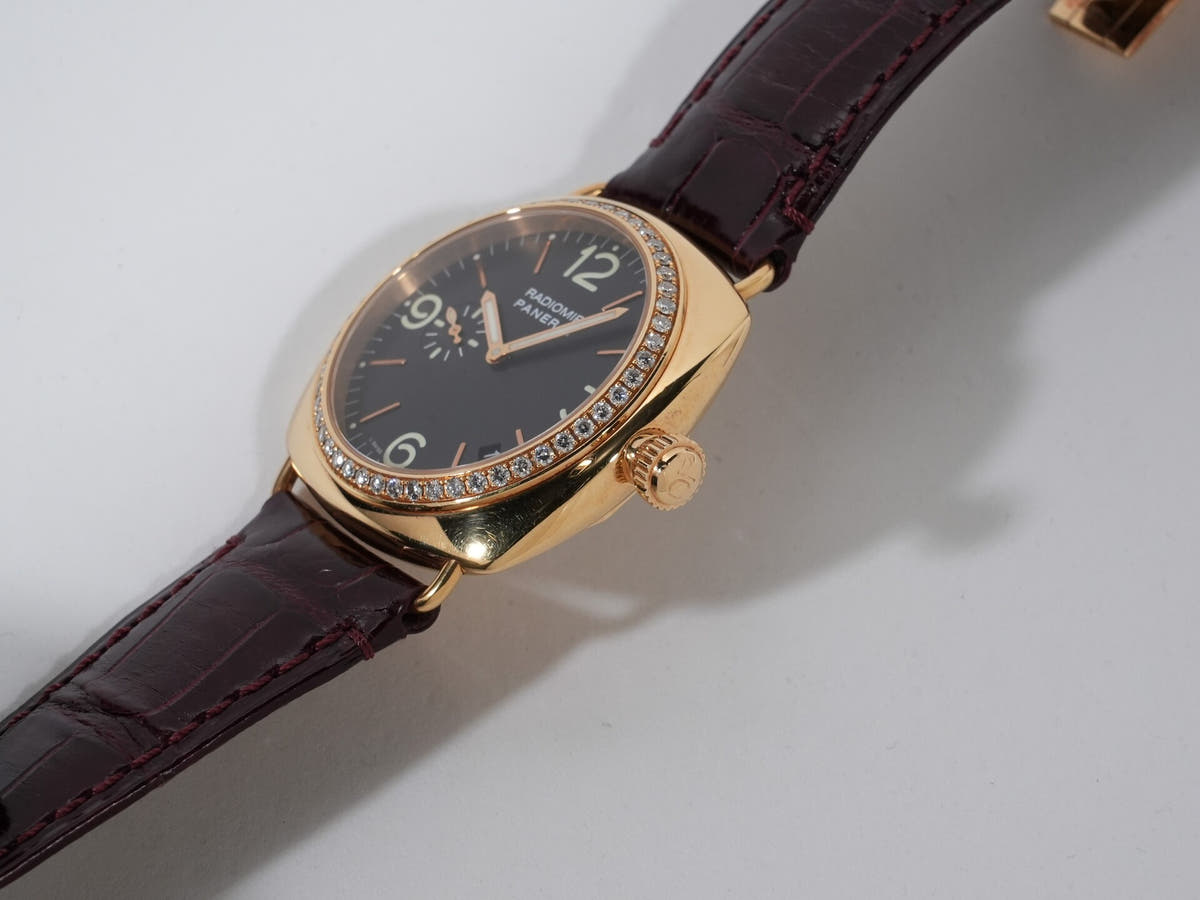パネライ ラジオミール Ref.PAM00138 18KREG ブラック文字盤 中古 napj6o89