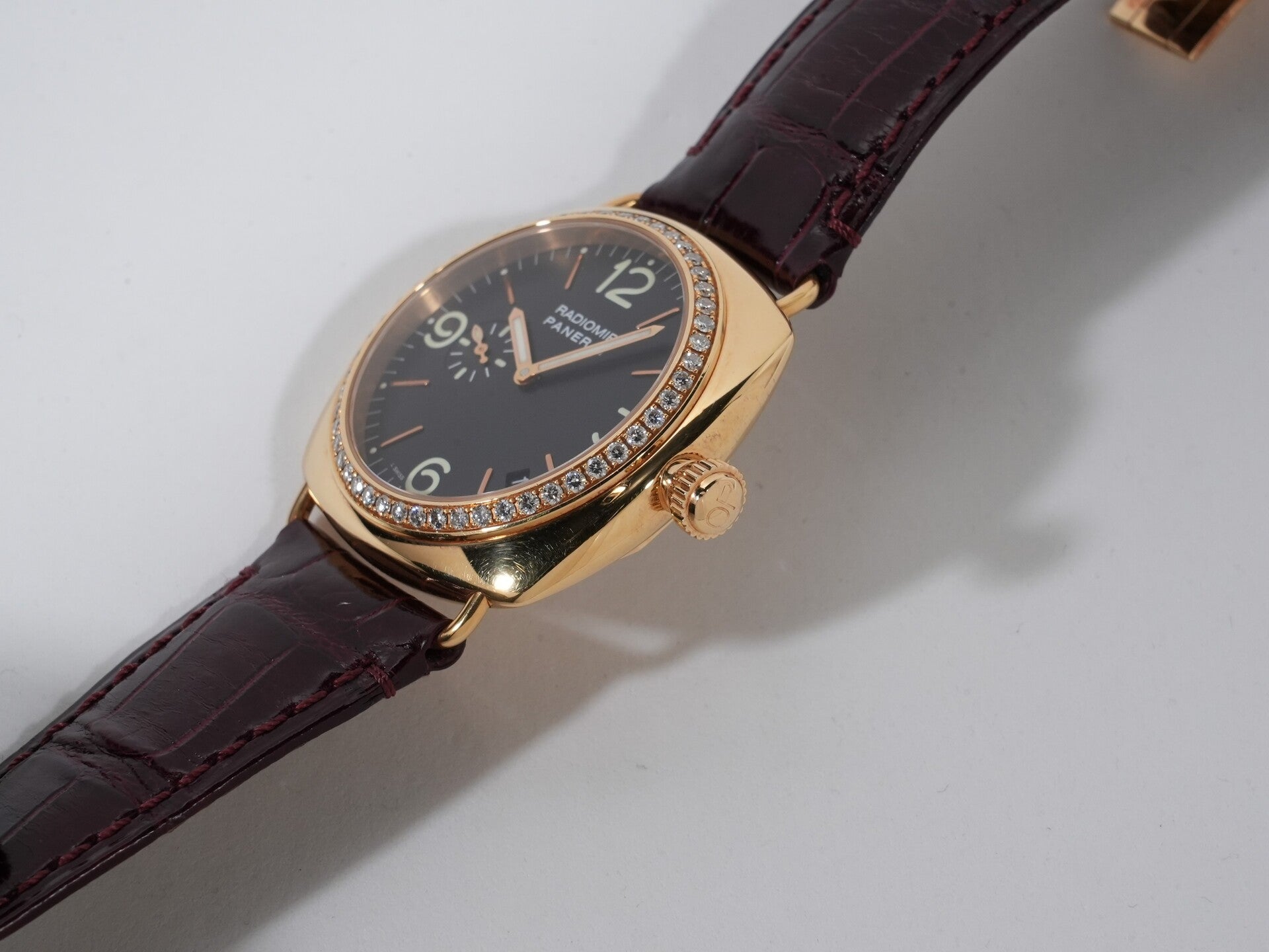 パネライ ラジオミール Ref.PAM00138 18KREG ブラック文字盤 中古 napj6o89