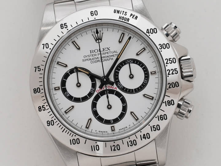 Rolex Daytona El Primero Ref.16520 SS White Dial Used ctwe6opt