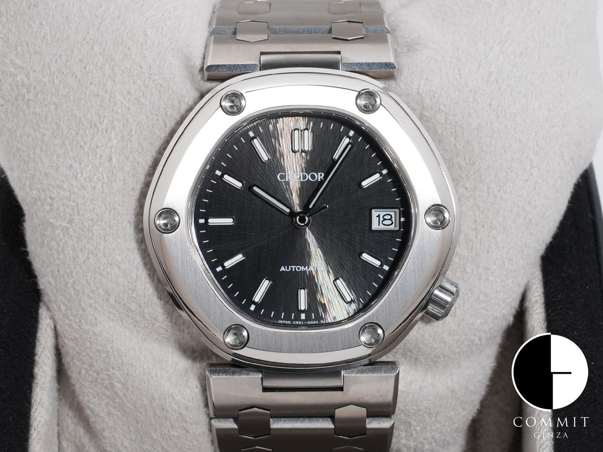 Seiko Credor Locomotive Ref.GCCR999 TI Black Dial Used ewtxrteg