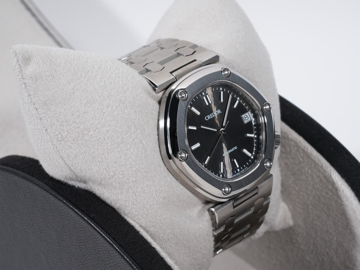 Seiko Credor Locomotive Ref.GCCR999 TI Black Dial Used ewtxrteg