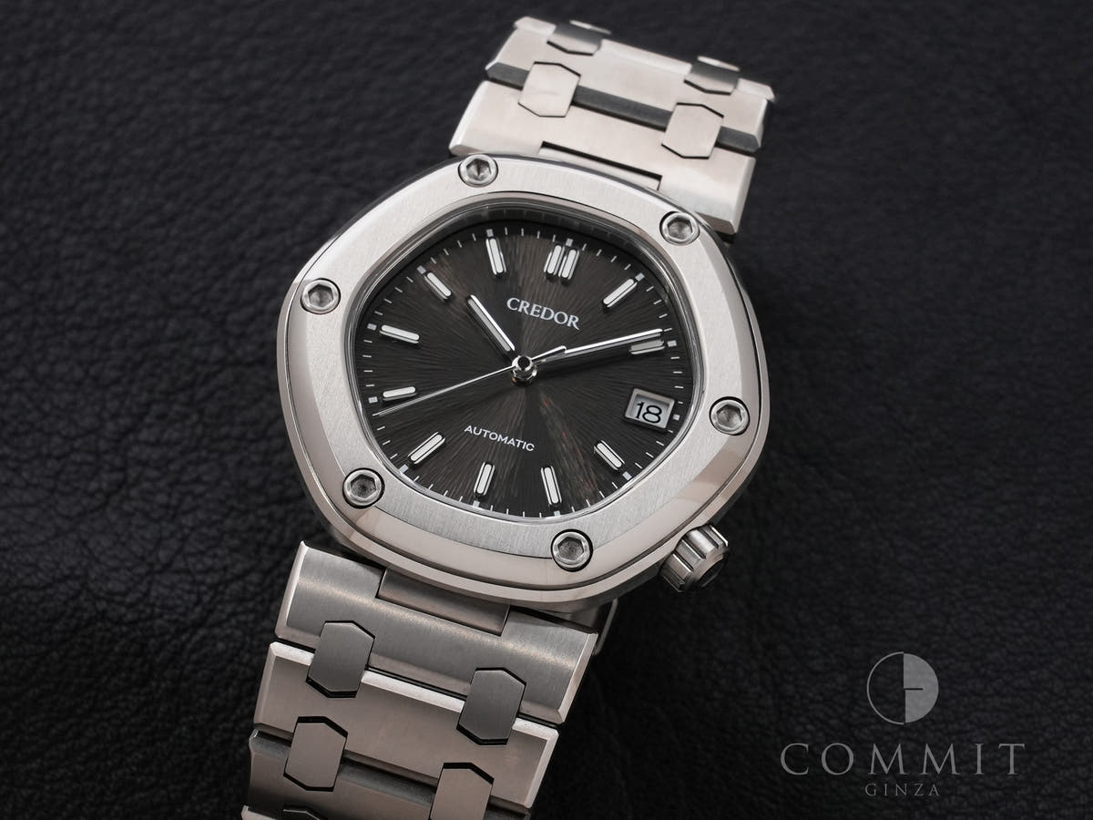 Seiko Credor Locomotive Ref.GCCR999 TI Black Dial Used ewtxrteg